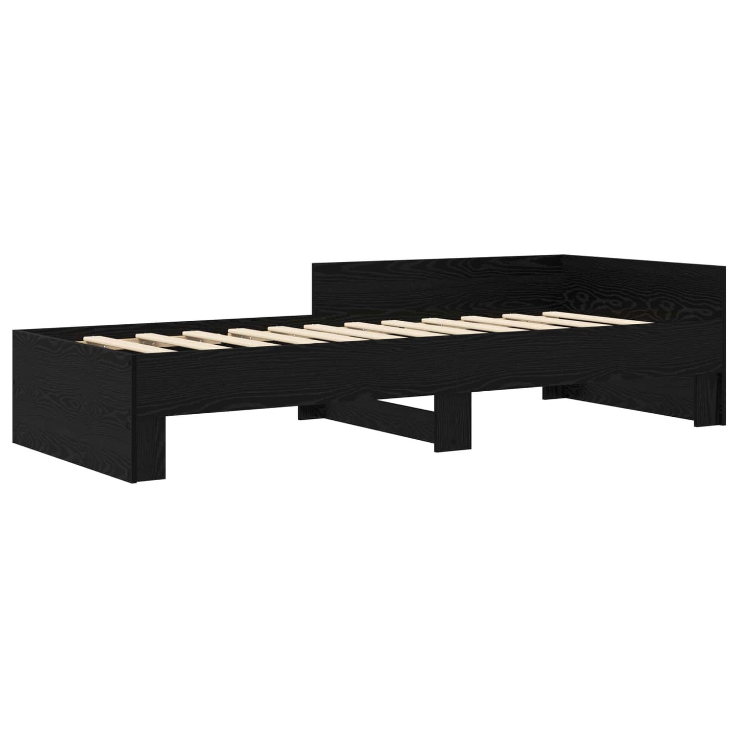 Struttura letto con testata Rovere Nero 80 x 200 cm | homemem39