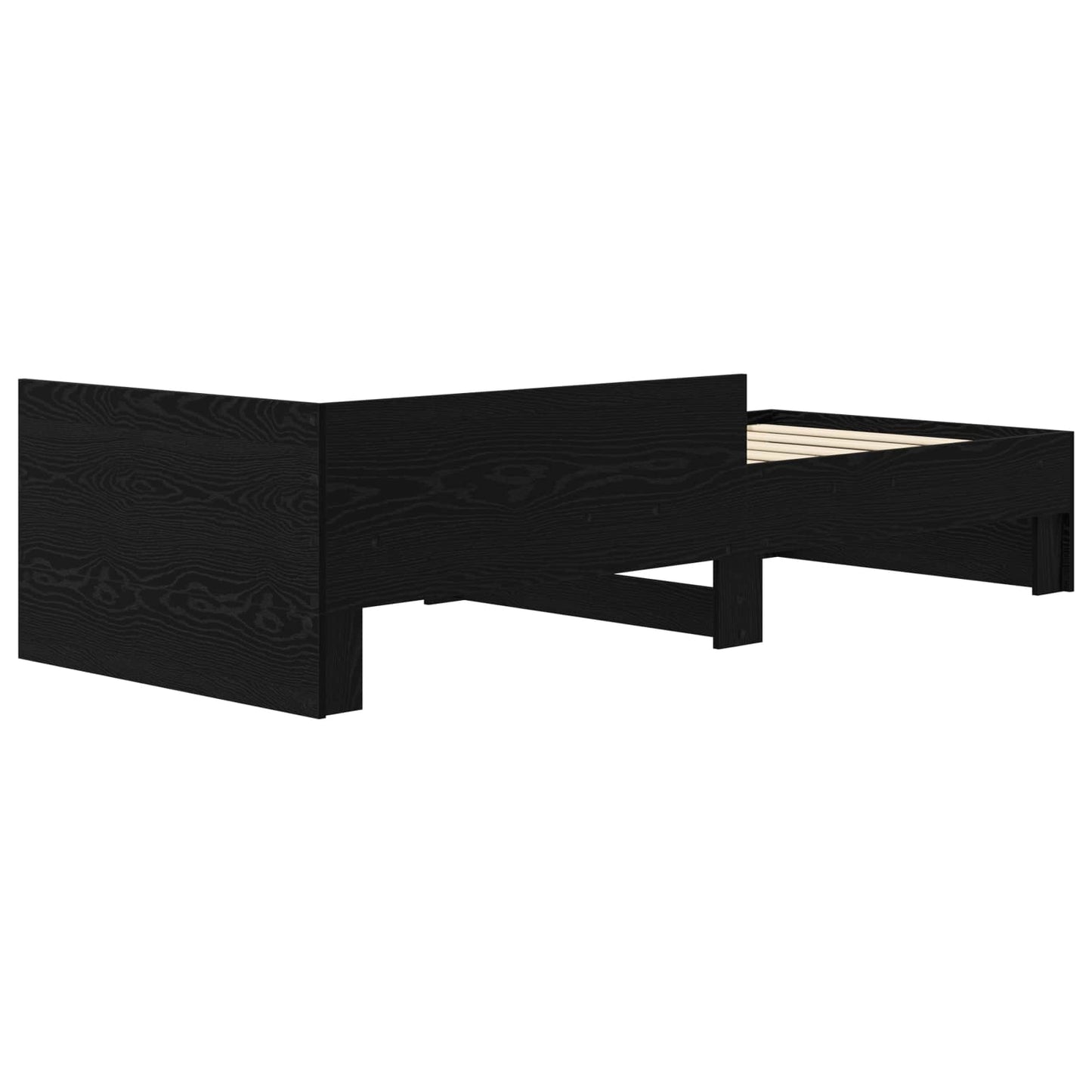 Struttura letto con testata Rovere Nero 80 x 200 cm | homemem39