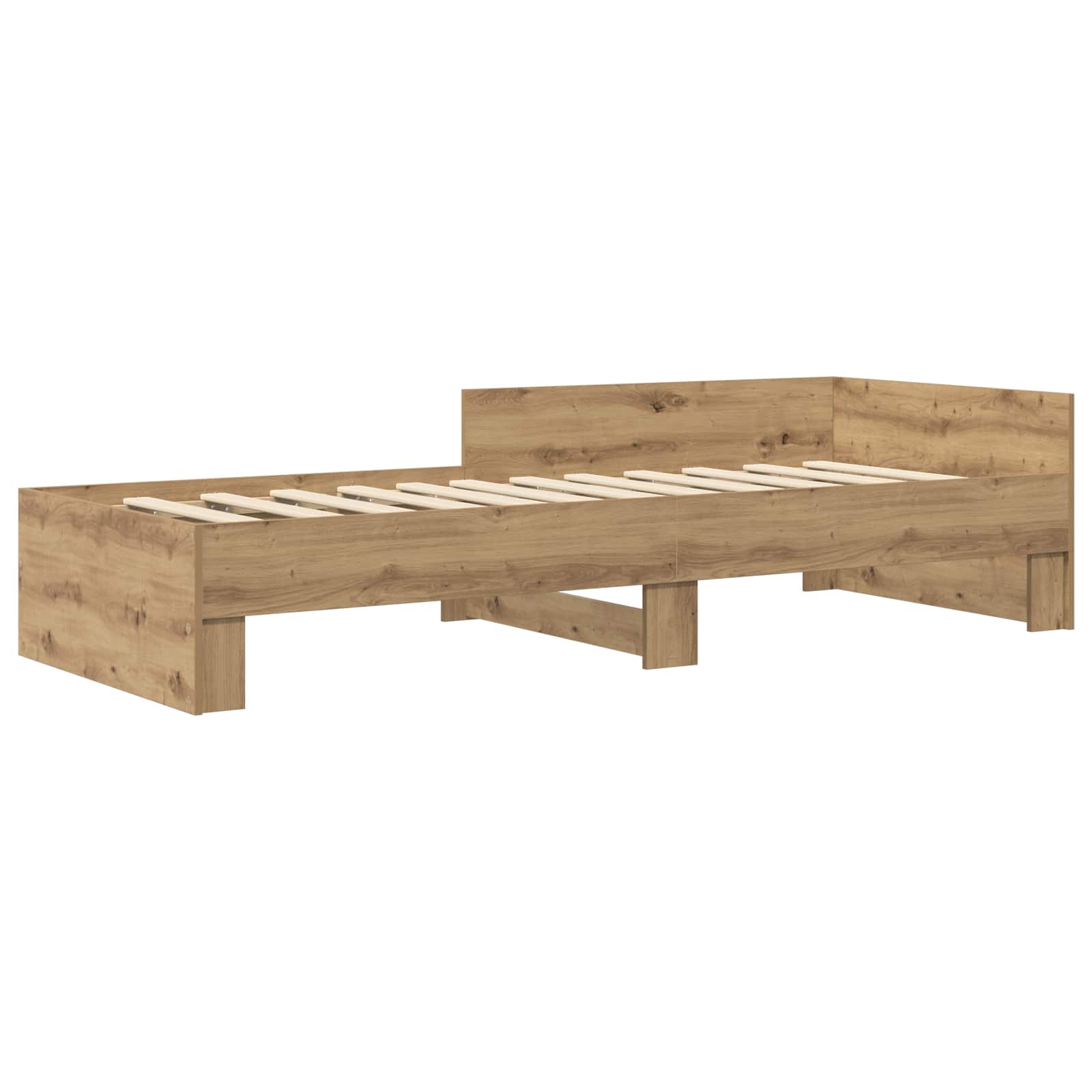 Struttura letto con testata Rovere Artigianale 80 x 200 cm | homemem39