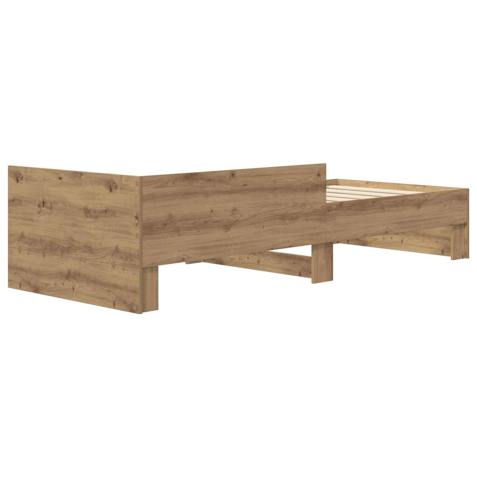Struttura letto con testata Rovere Artigianale 80 x 200 cm | homemem39