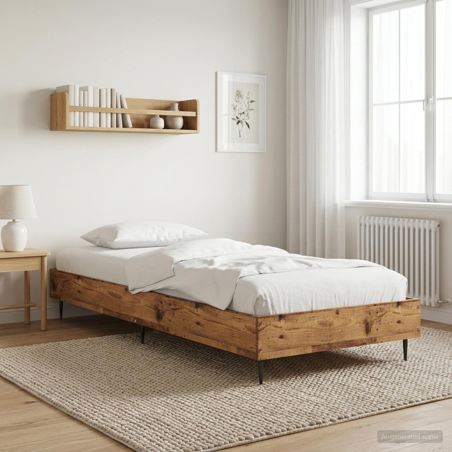 Struttura del letto Legno antico 80 x 200 cm