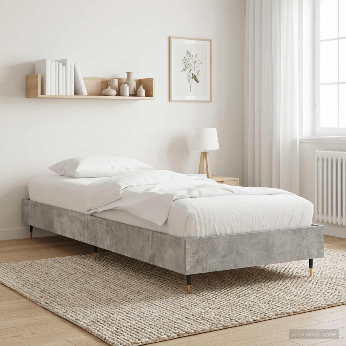 Struttura del letto Grigio Cemento 80 x 200 cm | homemem39