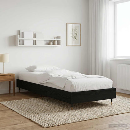 Struttura del letto Rovere Nero 80 x 200 cm | homemem39
