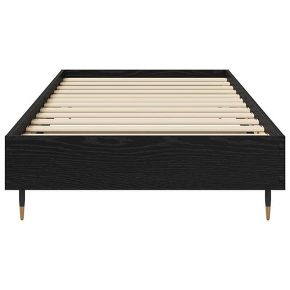 Struttura del letto Rovere Nero 80 x 200 cm | homemem39