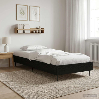 Struttura del letto Rovere Nero 80 x 200 cm | homemem39
