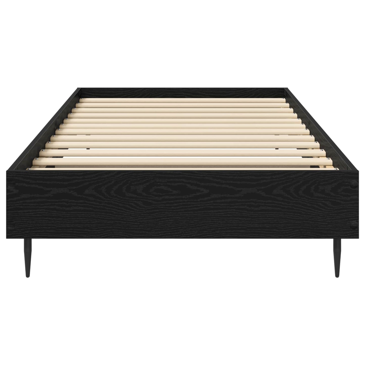 Struttura del letto Rovere Nero 80 x 200 cm | homemem39