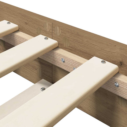 Struttura del letto Rovere Artigianale 80 x 200 cm