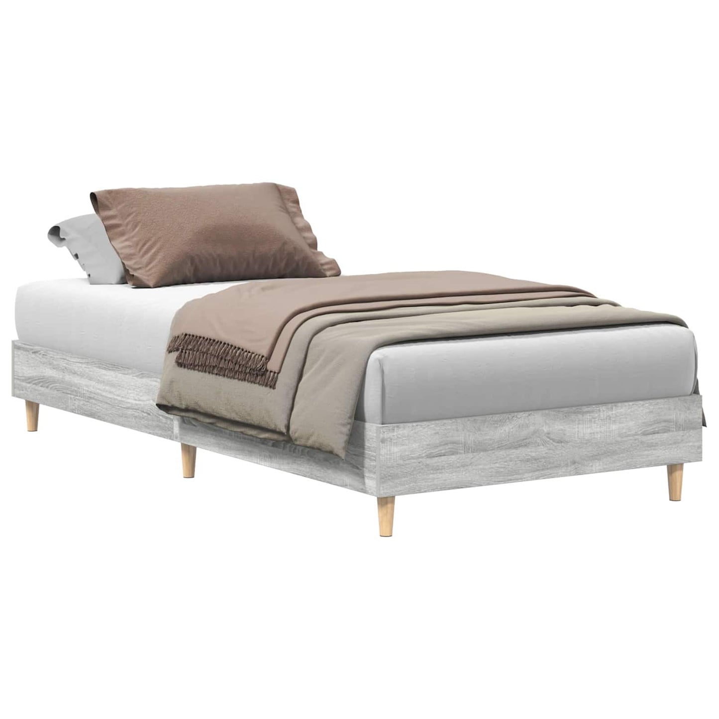 Struttura del letto Sonoma grigio 80 x 200 cm | homemem39