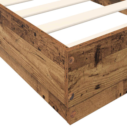 Struttura letto a pavimento Legno antico 80 x 200 cm | homemem39