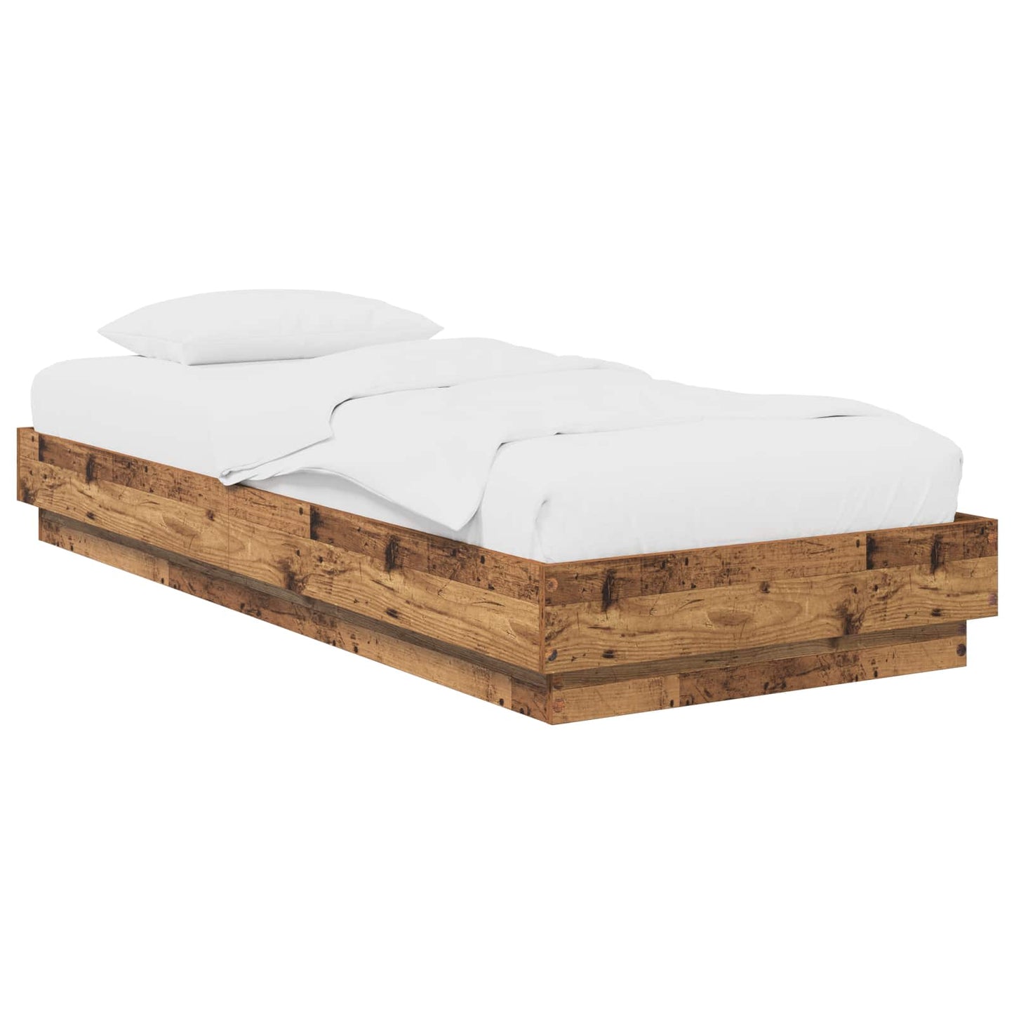 Struttura letto a pavimento Legno antico 80 x 200 cm | homemem39