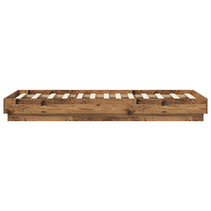 Struttura letto a pavimento Legno antico 80 x 200 cm | homemem39