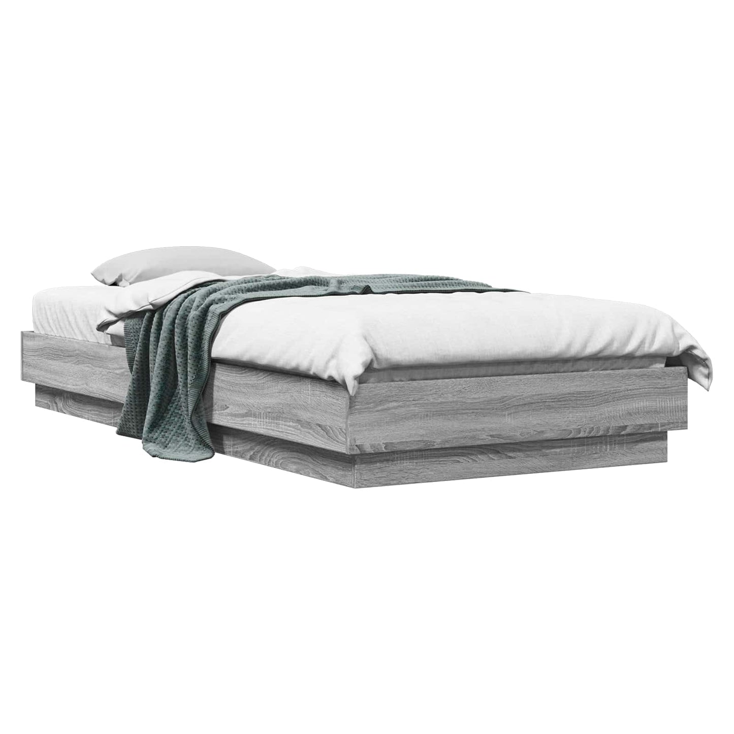 Struttura letto a pavimento Sonoma grigio 80 x 200 cm | homemem39
