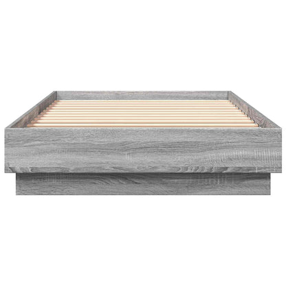 Struttura letto a pavimento Sonoma grigio 80 x 200 cm | homemem39