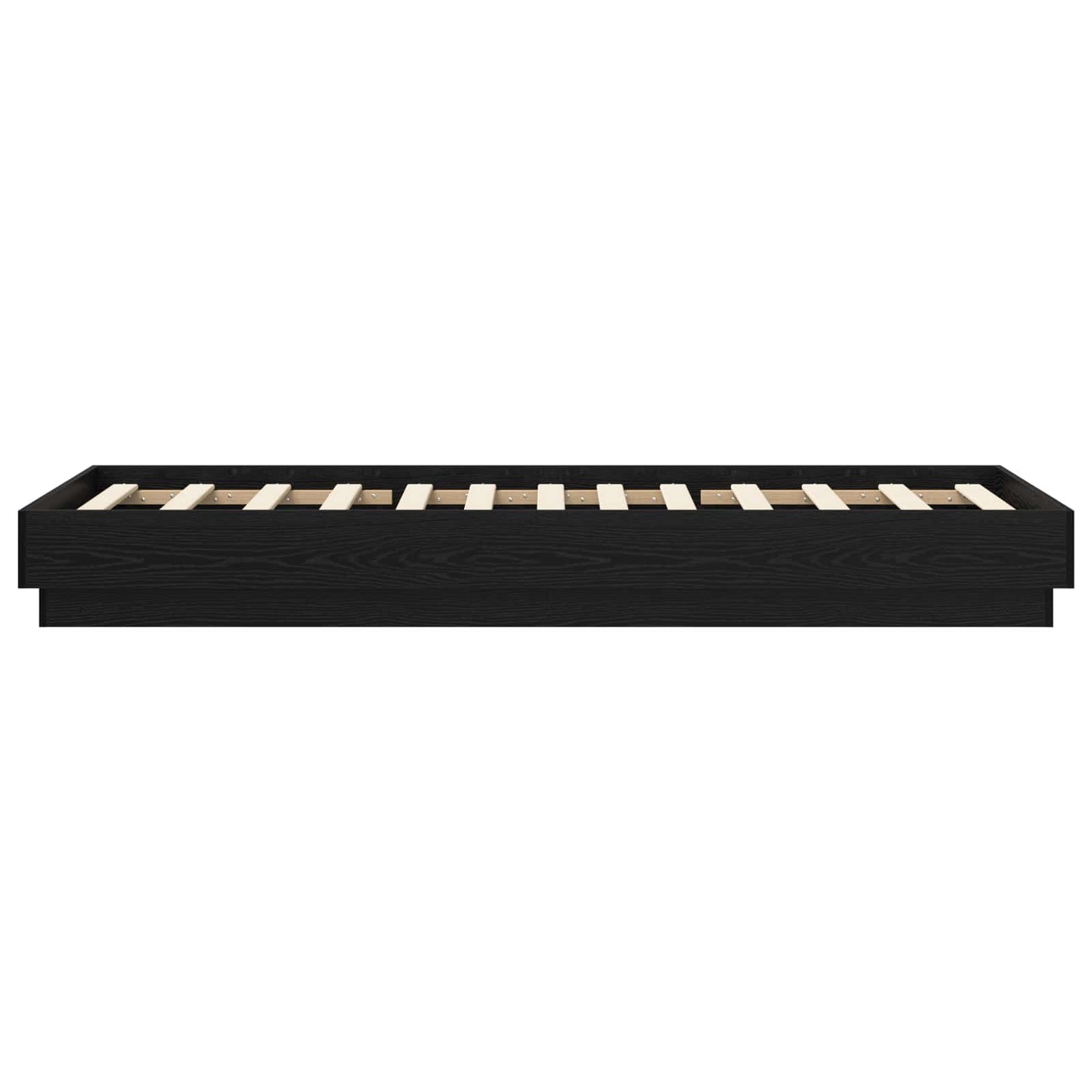 Struttura letto a pavimento Rovere Nero 80 x 200 cm | homemem39