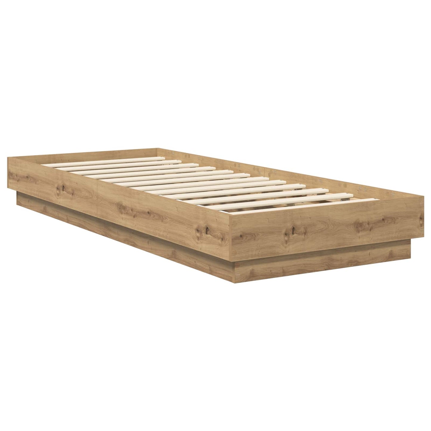 Struttura letto a pavimento Rovere Artigianale 80 x 200 cm | homemem39
