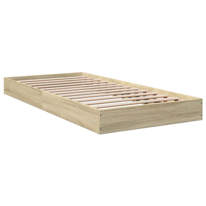 Struttura letto a pavimento Rovere Sonoma 80 x 200 cm | homemem39
