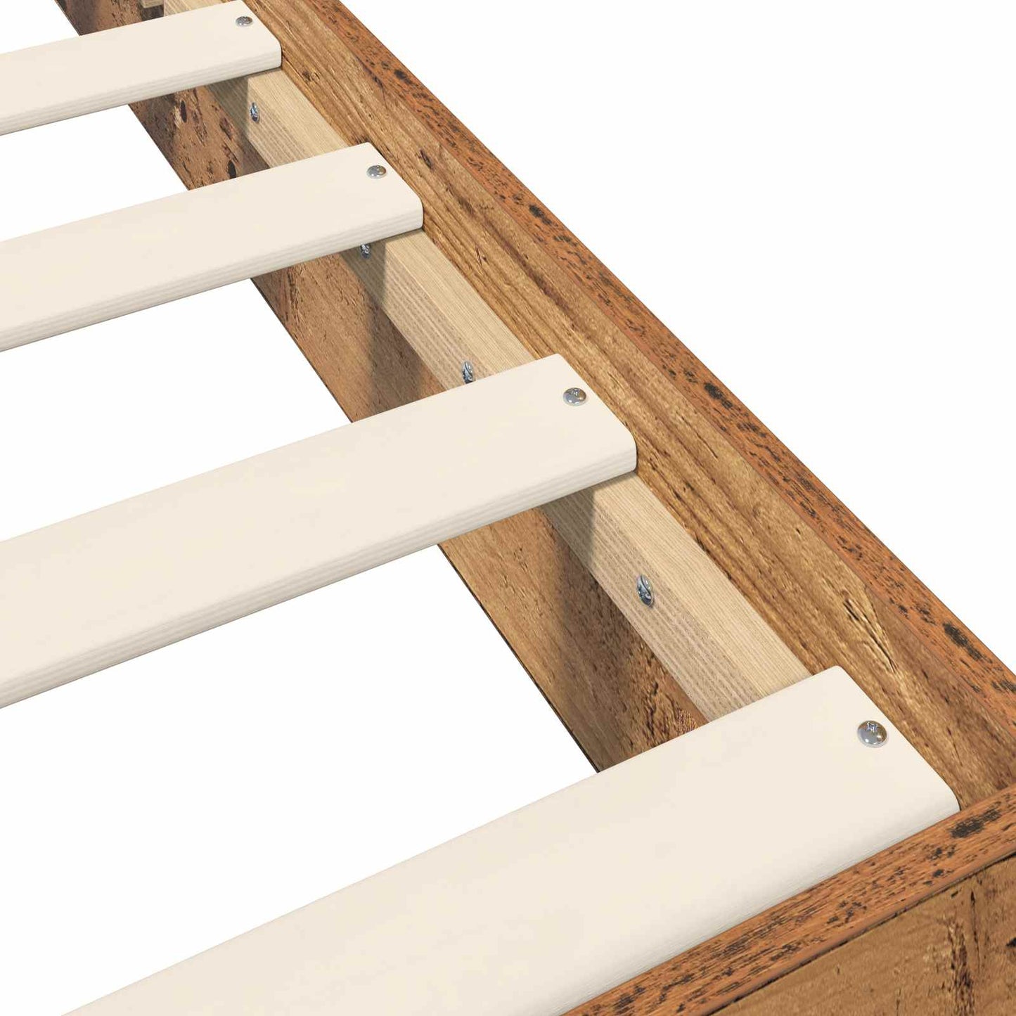 Struttura letto a pavimento Legno antico 80 x 200 cm | homemem39
