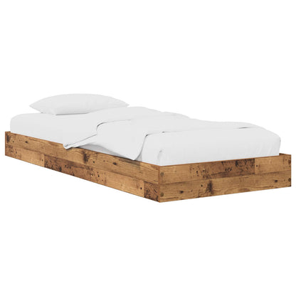 Struttura letto a pavimento Legno antico 80 x 200 cm | homemem39