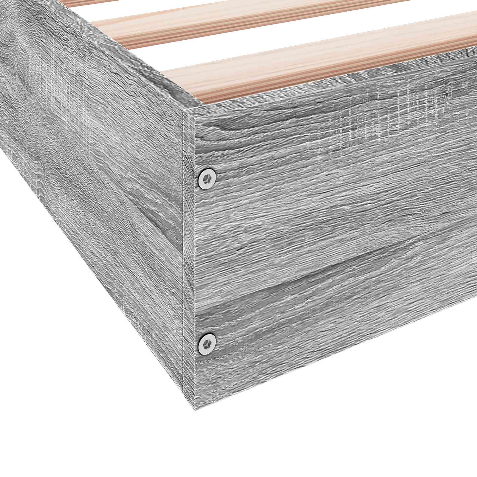 Struttura letto a pavimento Sonoma grigio 80 x 200 cm | homemem39