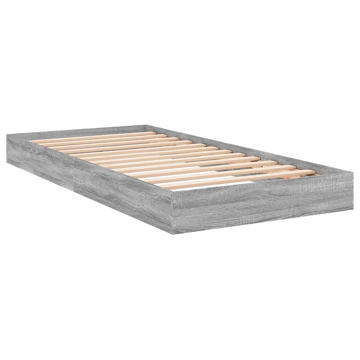 Struttura letto a pavimento Sonoma grigio 80 x 200 cm | homemem39