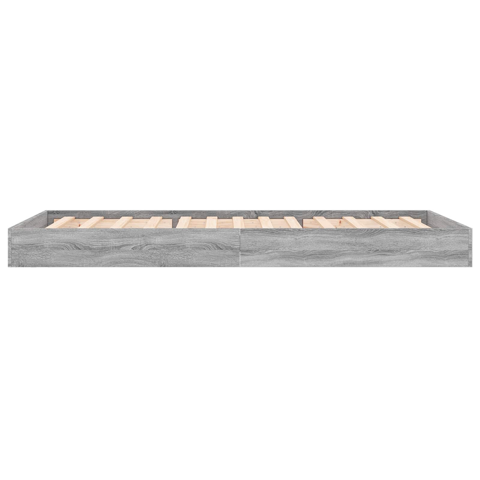 Struttura letto a pavimento Sonoma grigio 80 x 200 cm | homemem39