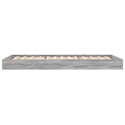 Struttura letto a pavimento Sonoma grigio 80 x 200 cm | homemem39