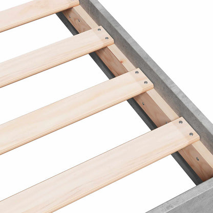 Struttura letto a pavimento Grigio Cemento 80 x 200 cm | homemem39
