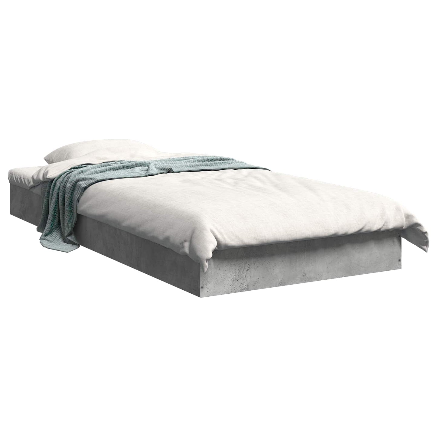 Struttura letto a pavimento Grigio Cemento 80 x 200 cm | homemem39