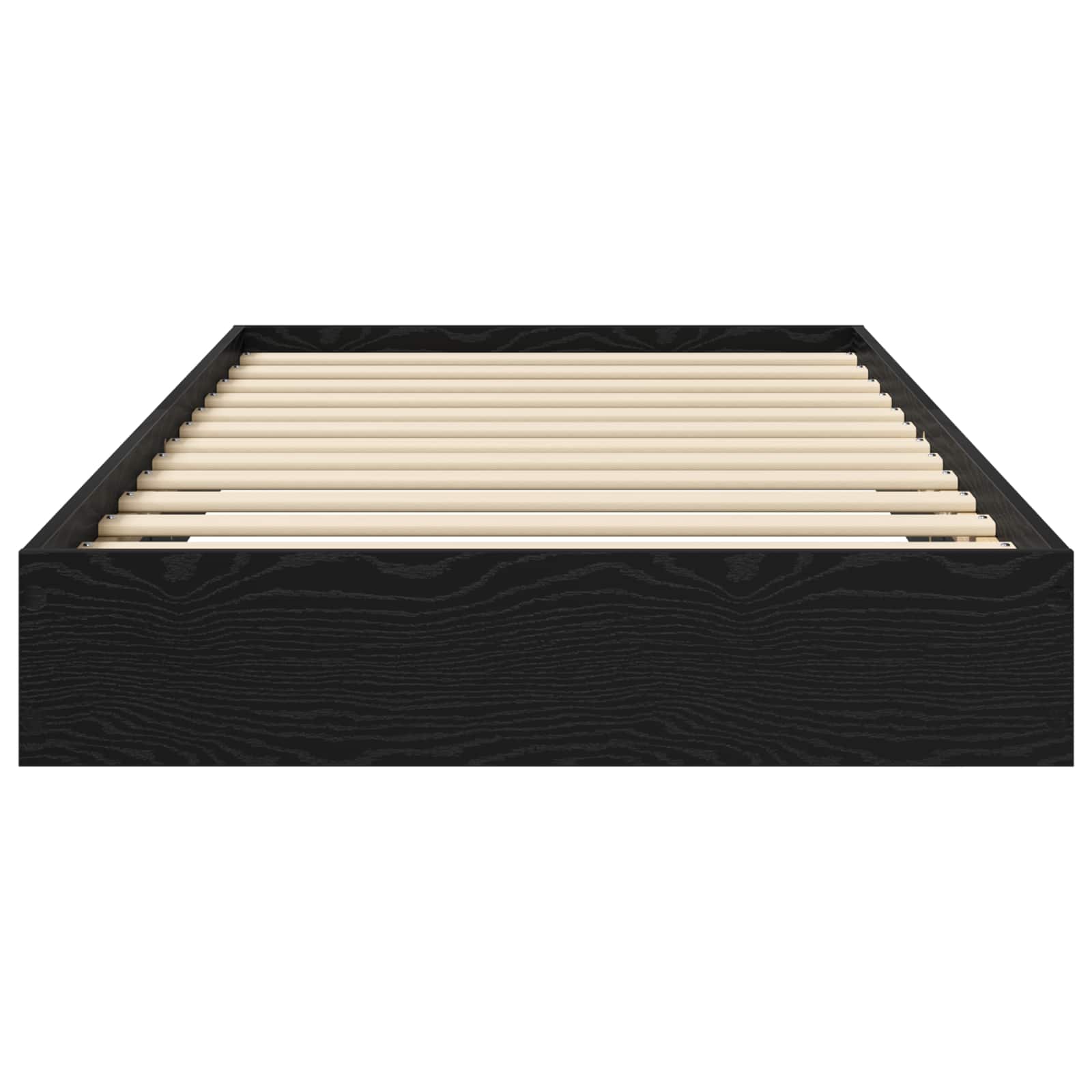 Struttura letto a pavimento Rovere Nero 80 x 200 cm | homemem39