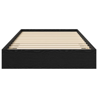 Struttura letto a pavimento Rovere Nero 80 x 200 cm | homemem39