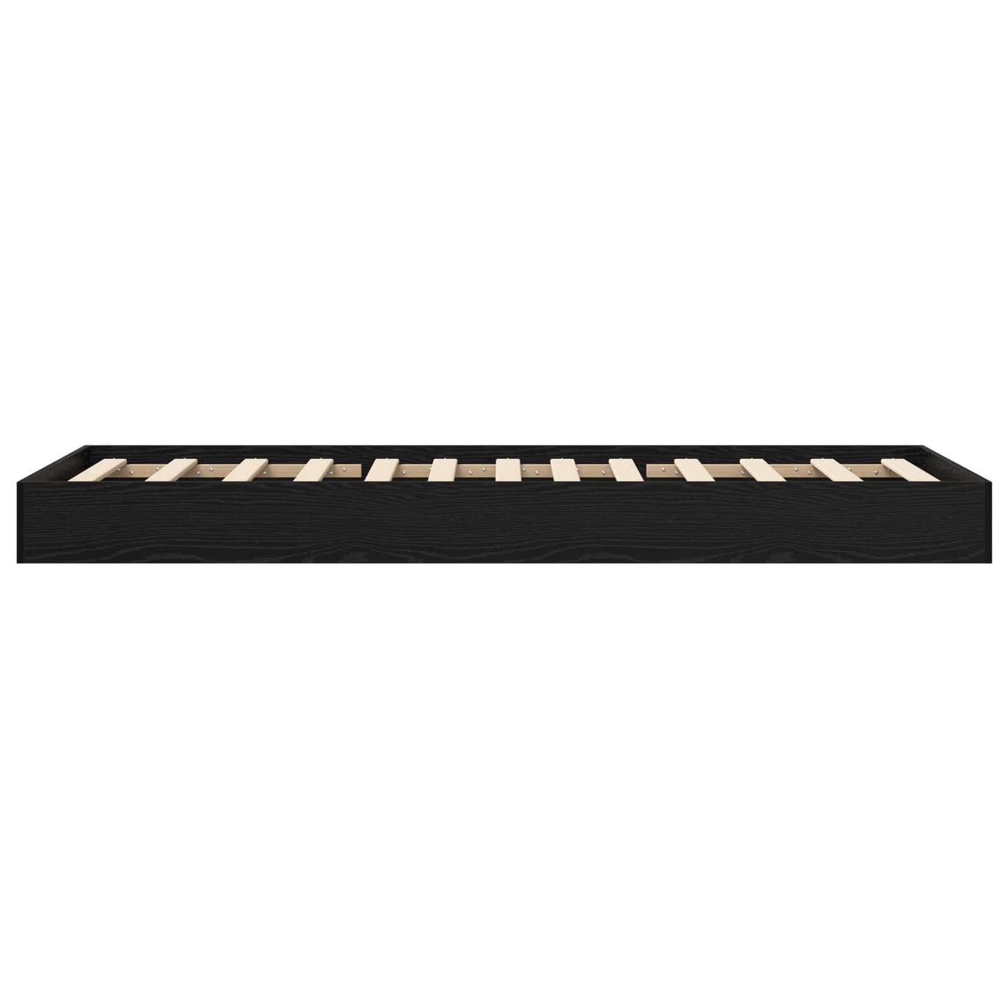 Struttura letto a pavimento Rovere Nero 80 x 200 cm | homemem39
