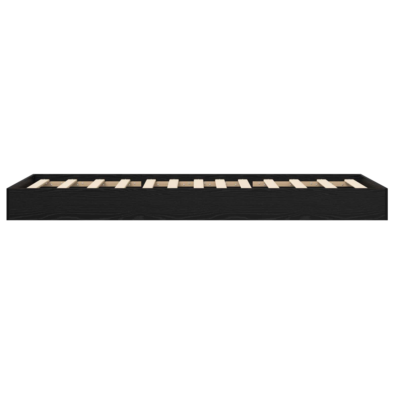 Struttura letto a pavimento Rovere Nero 80 x 200 cm | homemem39