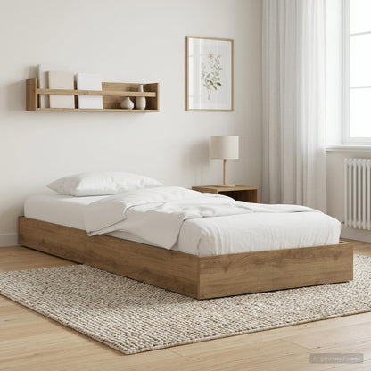 Struttura letto a pavimento Rovere Artigianale 80 x 200 cm