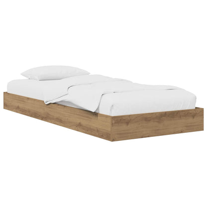 Struttura letto a pavimento Rovere Artigianale 80 x 200 cm | homemem39