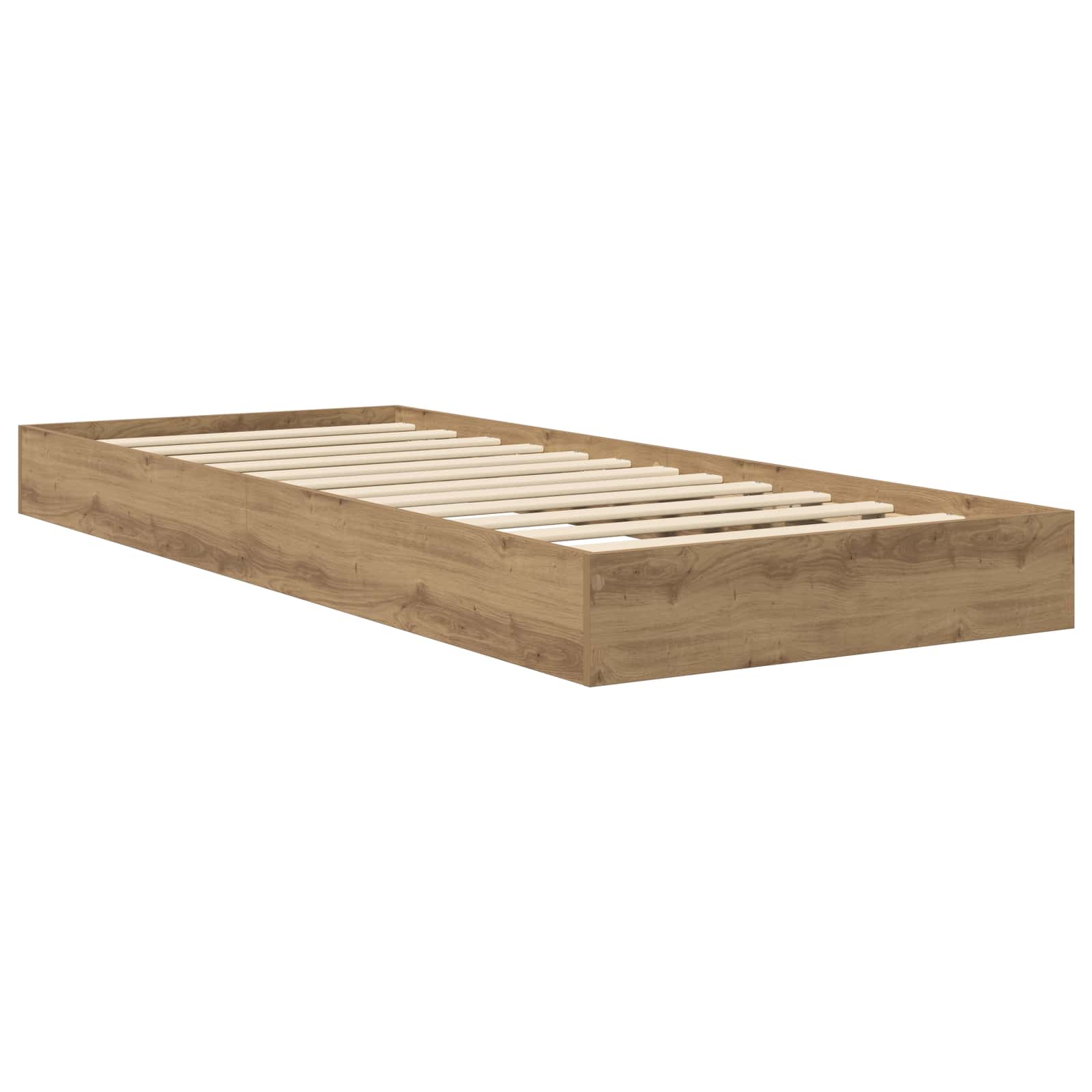 Struttura letto a pavimento Rovere Artigianale 80 x 200 cm | homemem39