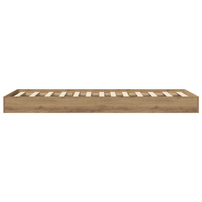 Struttura letto a pavimento Rovere Artigianale 80 x 200 cm | homemem39