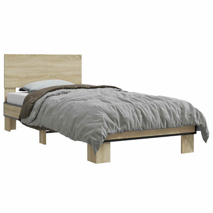 Struttura letto con testata Rovere Sonoma 80 x 200 cm | homemem39