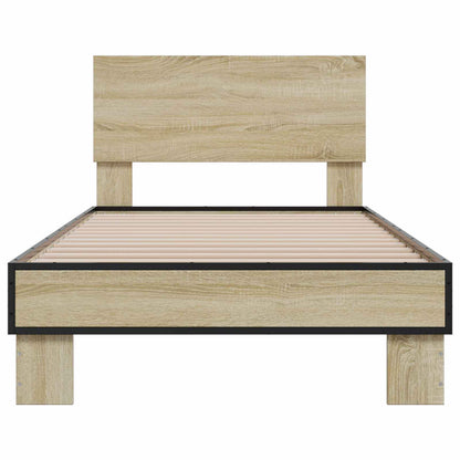 Struttura letto con testata Rovere Sonoma 80 x 200 cm | homemem39