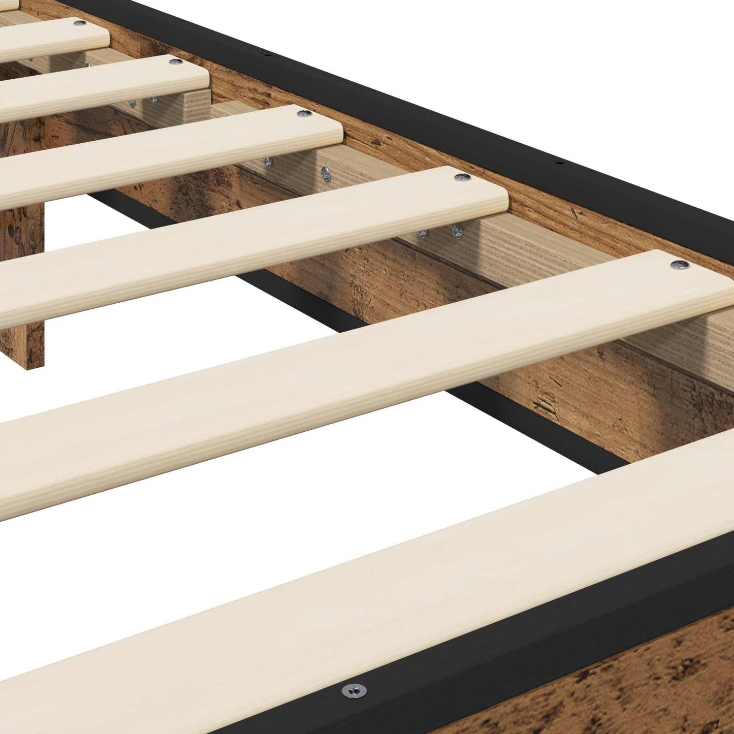 Struttura letto con testata Legno antico 80 x 200 cm | homemem39
