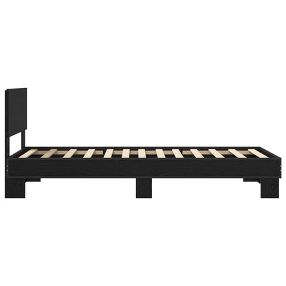 Struttura letto con testata Rovere Nero 80 x 200 cm | homemem39