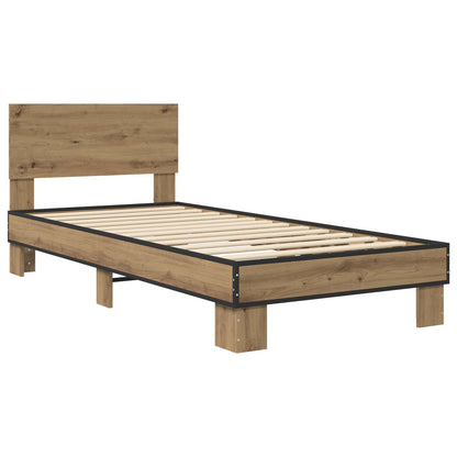 Struttura letto con testata Rovere Artigianale 80 x 200 cm | homemem39