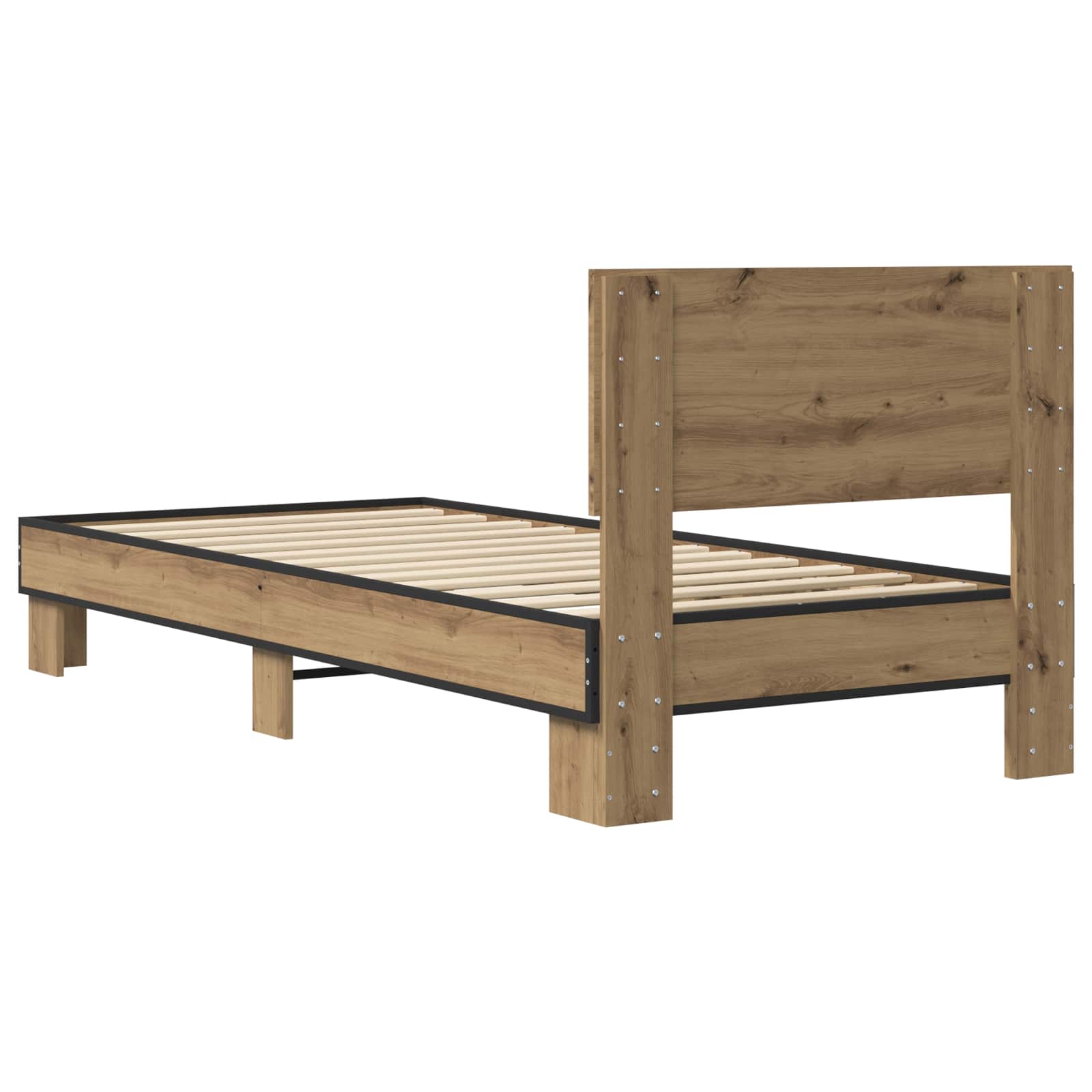 Struttura letto con testata Rovere Artigianale 80 x 200 cm | homemem39