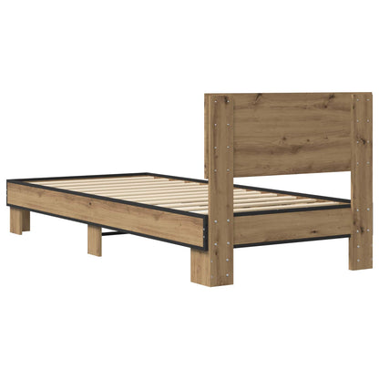 Struttura letto con testata Rovere Artigianale 80 x 200 cm | homemem39