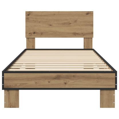Struttura letto con testata Rovere Artigianale 80 x 200 cm | homemem39