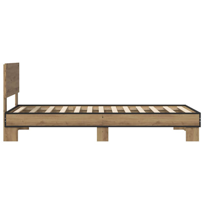Struttura letto con testata Rovere Artigianale 80 x 200 cm | homemem39