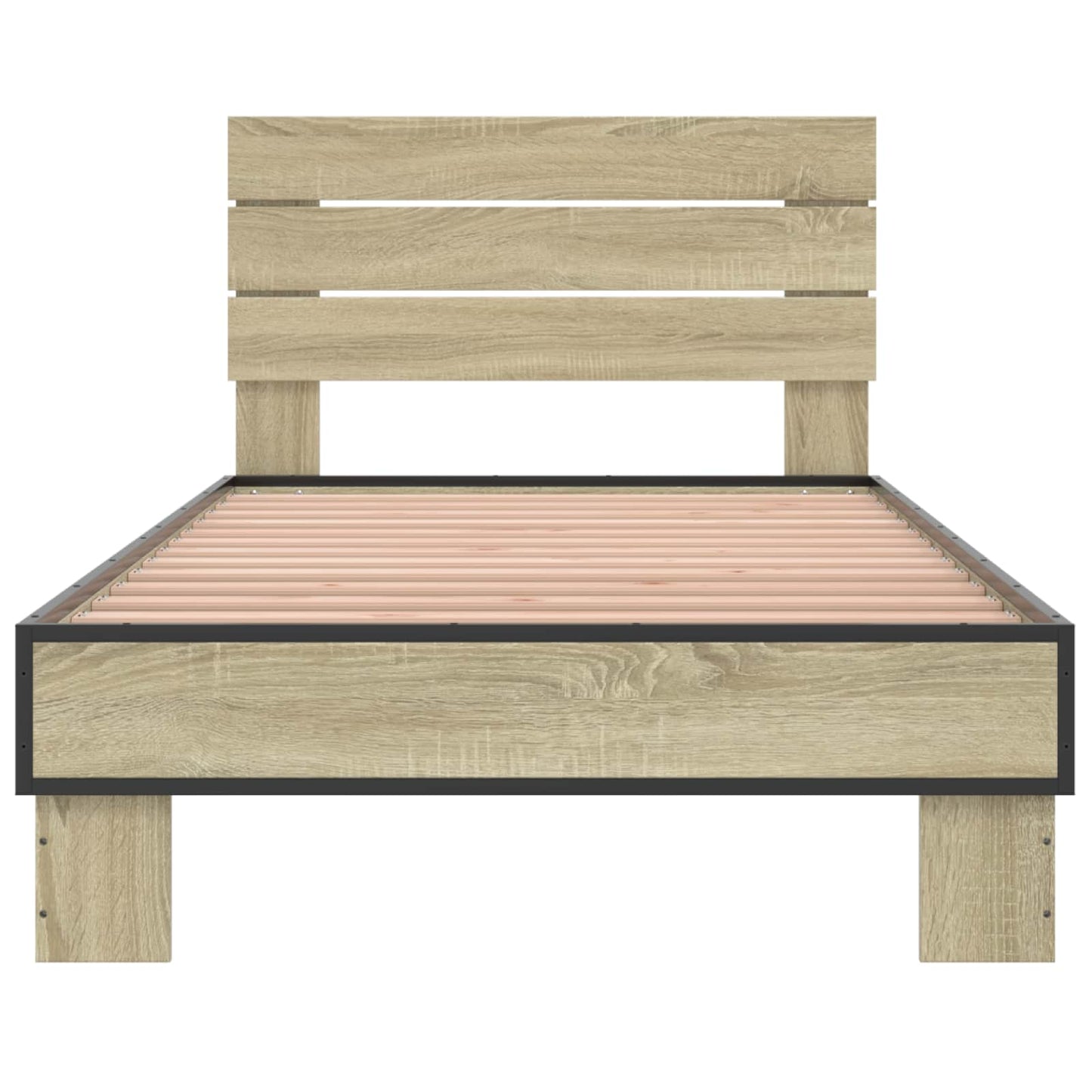 Struttura letto con testata Rovere Sonoma 80 x 200 cm | homemem39