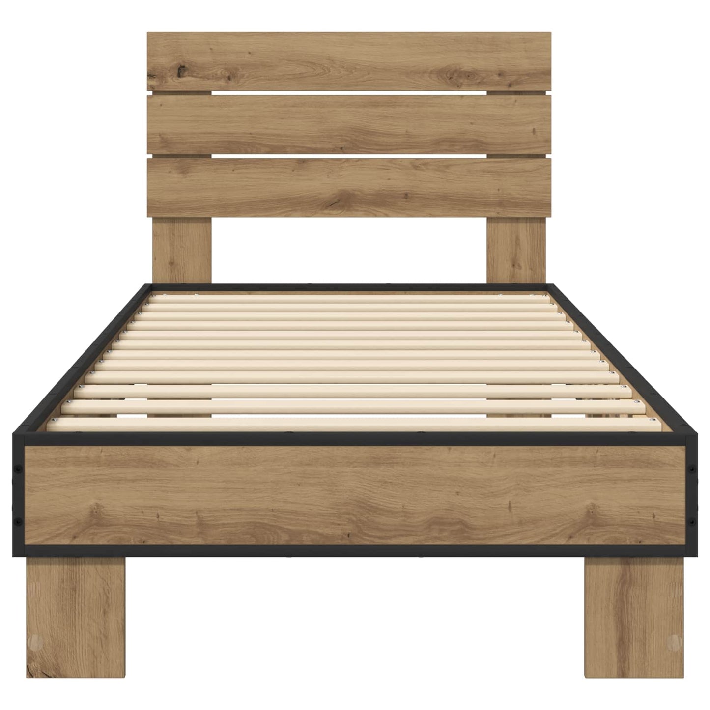 Struttura letto con testata Rovere Artigianale 80 x 200 cm | homemem39