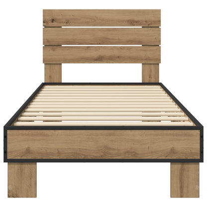 Struttura letto con testata Rovere Artigianale 80 x 200 cm | homemem39
