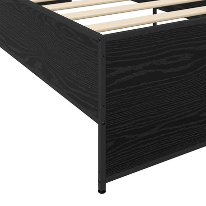 Struttura del letto Rovere Nero 80 x 200 cm | homemem39