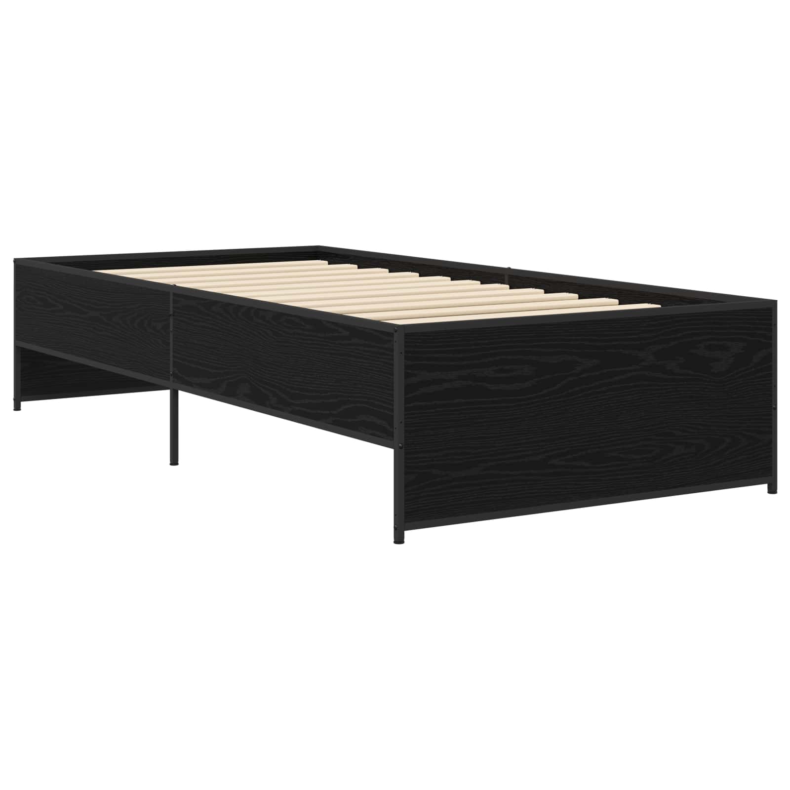 Struttura del letto Rovere Nero 80 x 200 cm | homemem39